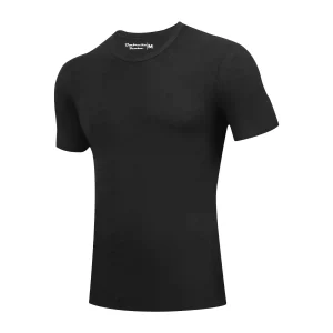 Sort Bambus T-Shirt fra Siden
