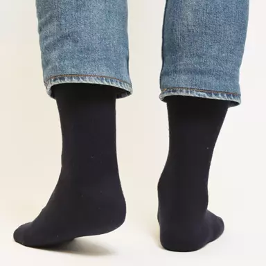 Navy Bambus Strømper og Jeans